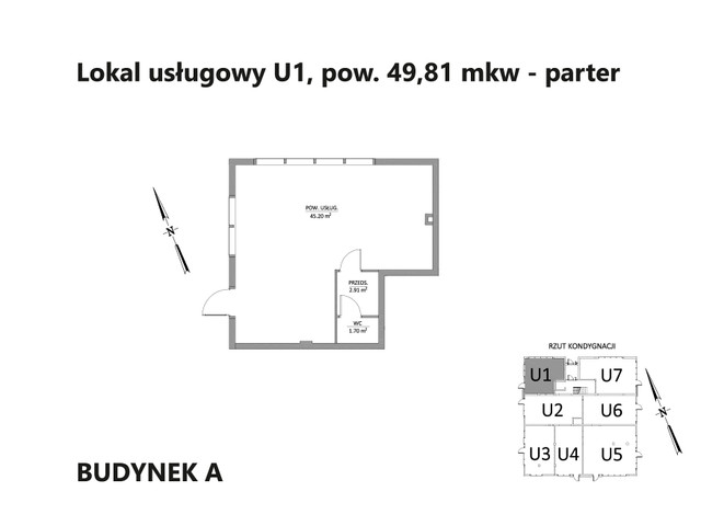 Komercyjne w inwestycji Osiedle Parkowe Aleje I - usługowe, symbol A/0/1 » nportal.pl