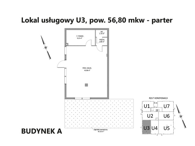 Komercyjne w inwestycji Osiedle Parkowe Aleje I - usługowe, symbol A/0/3 » nportal.pl