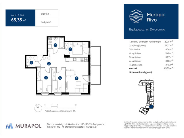 Mieszkanie w inwestycji Murapol Rivo, symbol 1.B.2.08 » nportal.pl