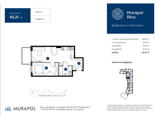 Mieszkanie w inwestycji Murapol Rivo, symbol 1.B.4.02 » nportal.pl