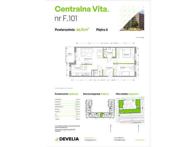 Mieszkanie w inwestycji Centralna Vita, symbol F.101 » nportal.pl