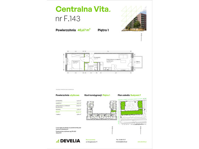 Mieszkanie w inwestycji Centralna Vita, symbol F.143 » nportal.pl