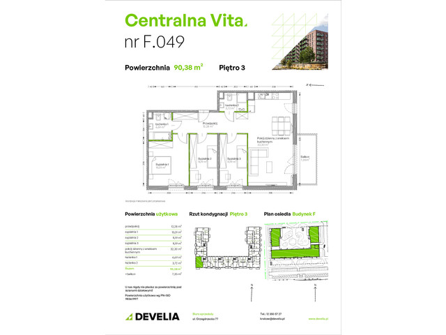 Mieszkanie w inwestycji Centralna Vita, symbol F.049 » nportal.pl