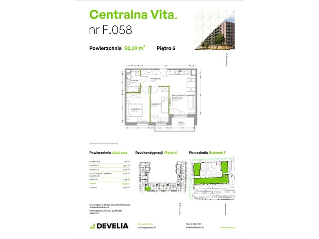 Mieszkanie w inwestycji Centralna Vita, symbol F.058 » nportal.pl