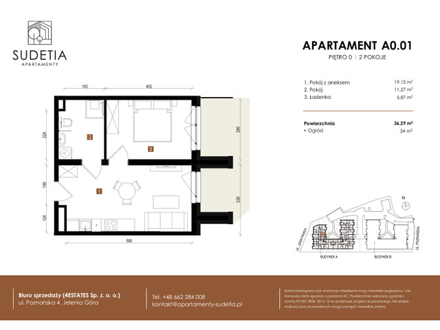 Mieszkanie w inwestycji APARTAMENTY SUDETIA, symbol A0.01 » nportal.pl