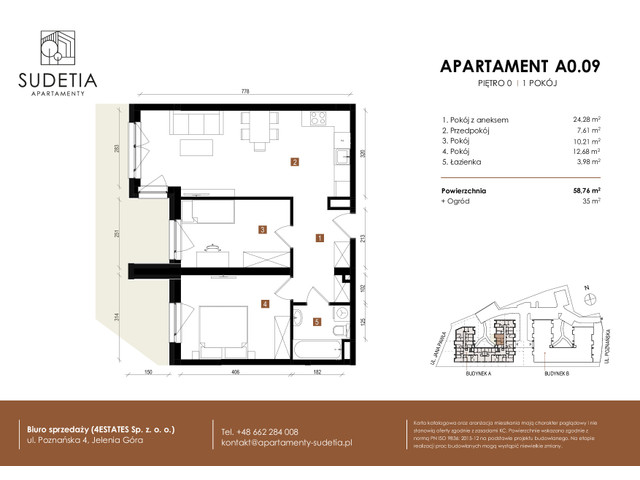 Mieszkanie w inwestycji APARTAMENTY SUDETIA, symbol A0.09 » nportal.pl