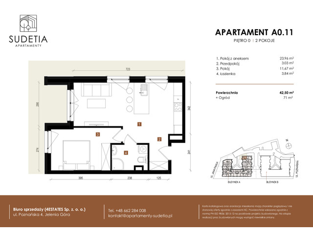 Mieszkanie w inwestycji APARTAMENTY SUDETIA, symbol A0.11 » nportal.pl