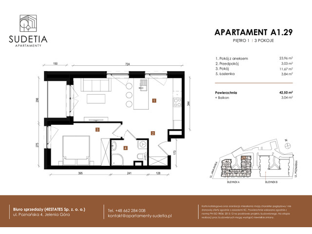 Mieszkanie w inwestycji APARTAMENTY SUDETIA, symbol A1.29 » nportal.pl