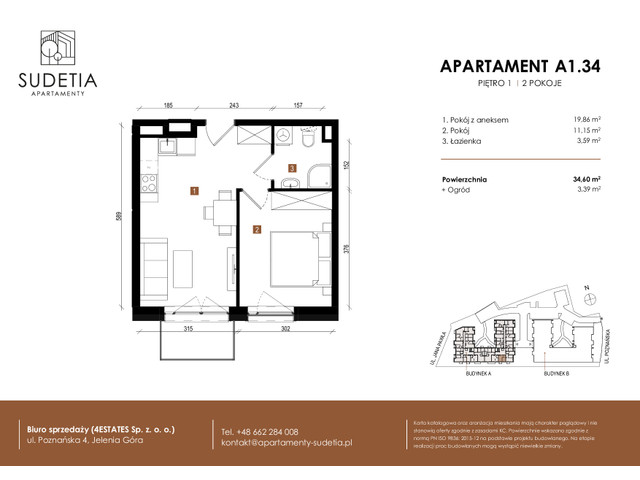 Mieszkanie w inwestycji APARTAMENTY SUDETIA, symbol A1.34 » nportal.pl