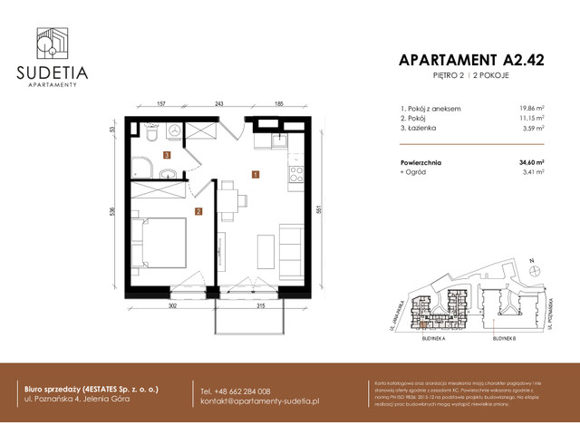 Mieszkanie w inwestycji APARTAMENTY SUDETIA, symbol A2.42 » nportal.pl