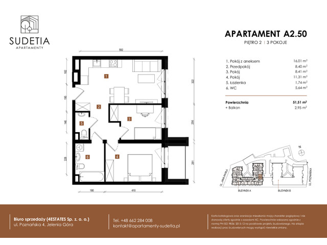 Mieszkanie w inwestycji APARTAMENTY SUDETIA, symbol A2.50 » nportal.pl