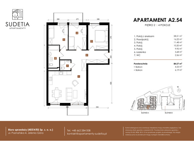 Mieszkanie w inwestycji APARTAMENTY SUDETIA, symbol A2.54 » nportal.pl