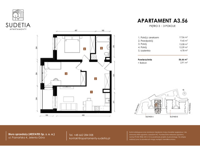 Mieszkanie w inwestycji APARTAMENTY SUDETIA, symbol A3.56 » nportal.pl