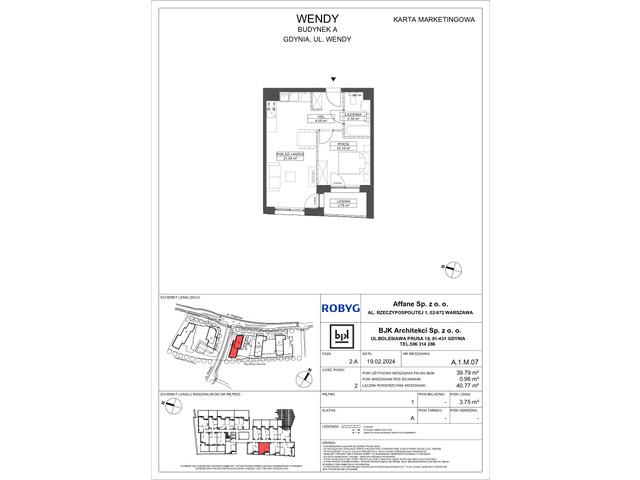 Mieszkanie w inwestycji Wendy, symbol A1M07 » nportal.pl