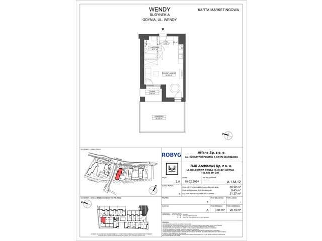 Mieszkanie w inwestycji Wendy, symbol A1M12 » nportal.pl