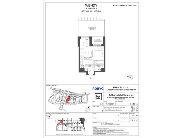 Mieszkanie w inwestycji Wendy, symbol A1M14 » nportal.pl