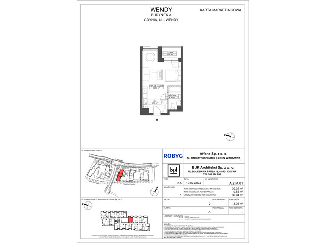 Mieszkanie w inwestycji Wendy, symbol A2M01 » nportal.pl