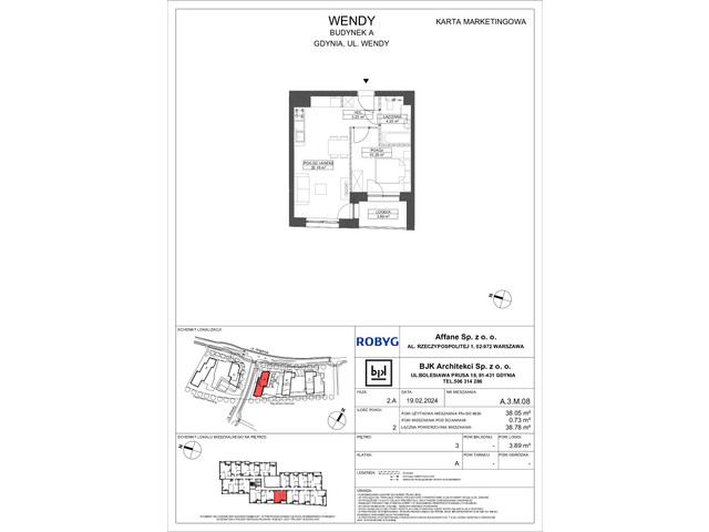 Mieszkanie w inwestycji Wendy, symbol A3M08 » nportal.pl