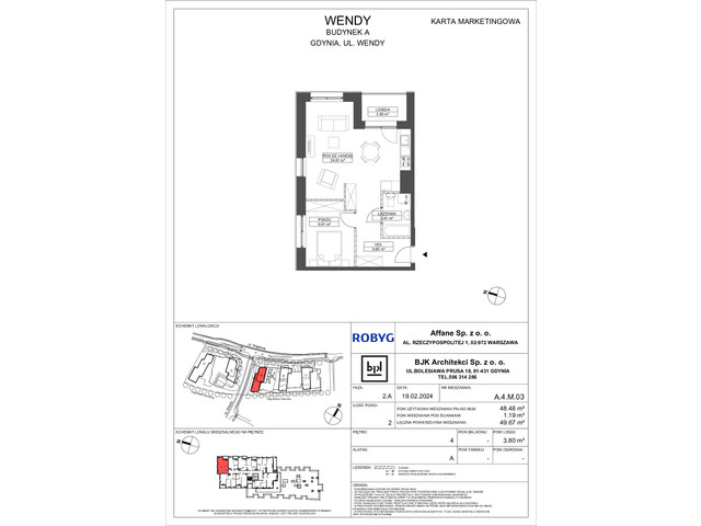 Mieszkanie w inwestycji Wendy, symbol A4M03 » nportal.pl