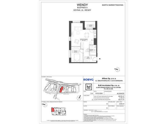 Mieszkanie w inwestycji Wendy, symbol A9M03 » nportal.pl