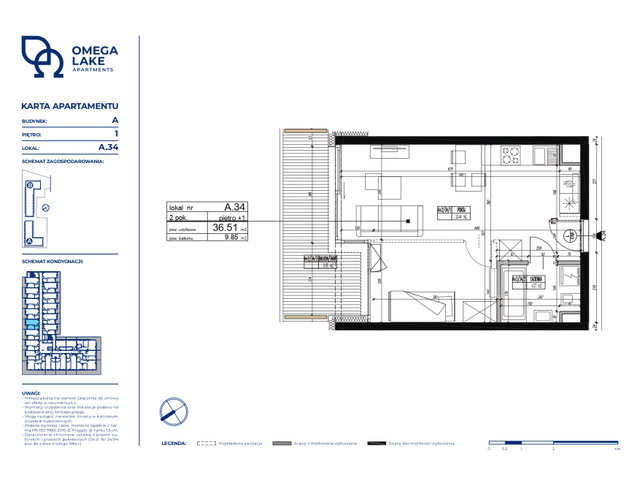 Mieszkanie w inwestycji Omega Lake Apartments, symbol A.1.34 » nportal.pl