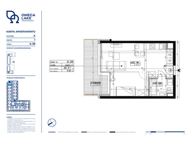 Mieszkanie w inwestycji Omega Lake Apartments, symbol A.1.38 » nportal.pl