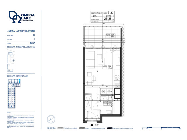 Mieszkanie w inwestycji Omega Lake Apartments, symbol B.1.37 » nportal.pl