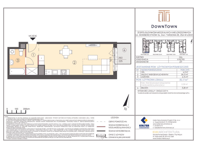 Mieszkanie w inwestycji DownTown, symbol D24_27 » nportal.pl