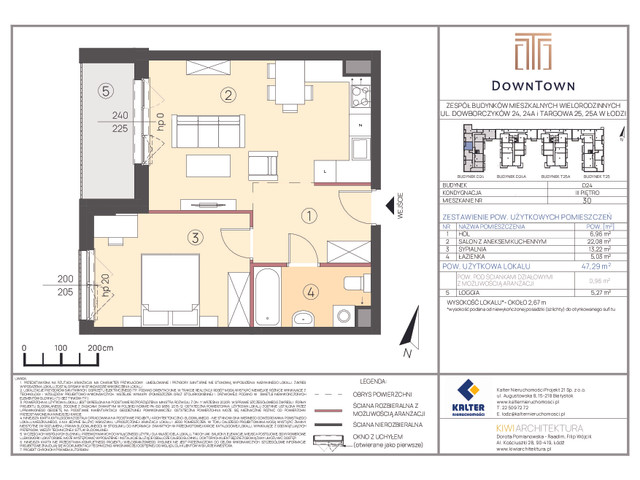Mieszkanie w inwestycji DownTown, symbol D24_30 » nportal.pl