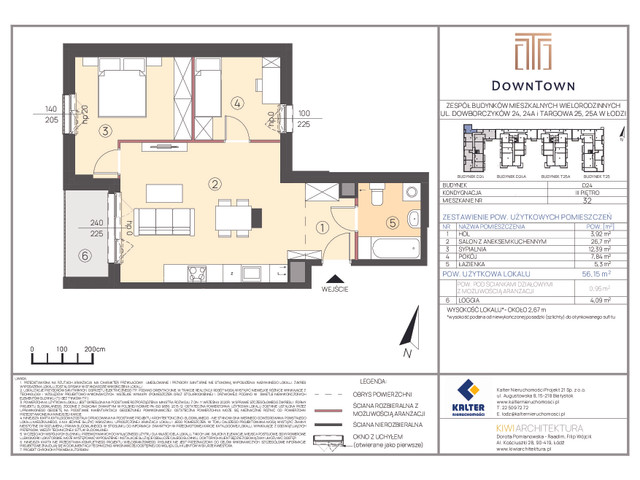 Mieszkanie w inwestycji DownTown, symbol D24_32 » nportal.pl