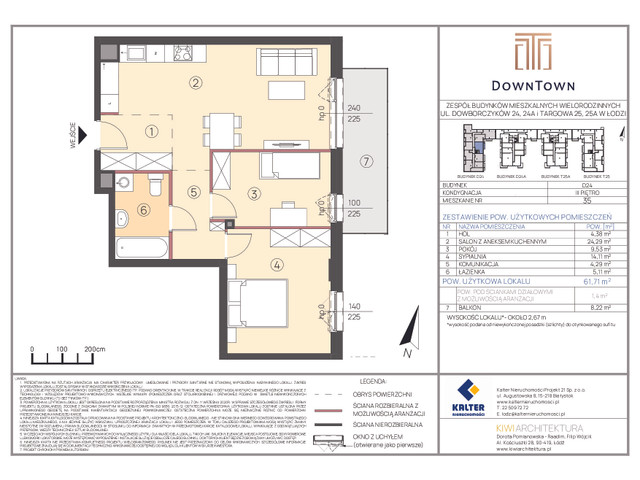 Mieszkanie w inwestycji DownTown, symbol D24_35 » nportal.pl