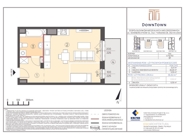 Mieszkanie w inwestycji DownTown, symbol D24_37 » nportal.pl