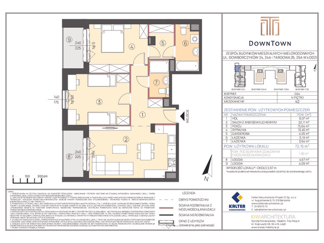 Mieszkanie w inwestycji DownTown, symbol D24_42 » nportal.pl