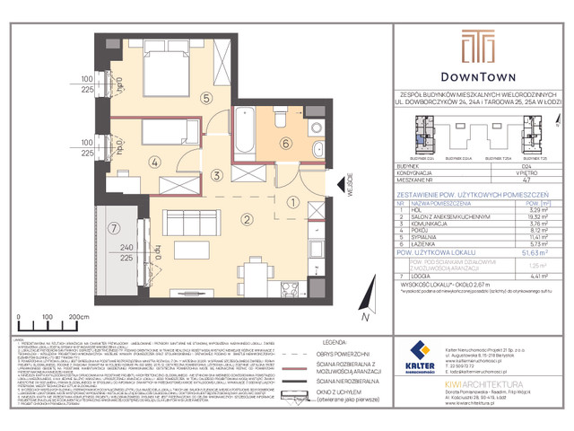 Mieszkanie w inwestycji DownTown, symbol D24_47 » nportal.pl