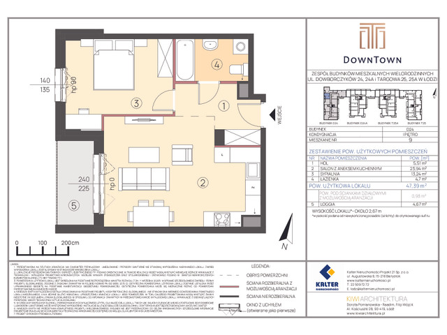 Mieszkanie w inwestycji DownTown, symbol D24_9 » nportal.pl