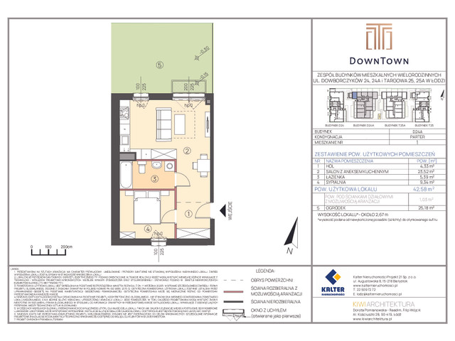 Mieszkanie w inwestycji DownTown, symbol D24A_1 » nportal.pl
