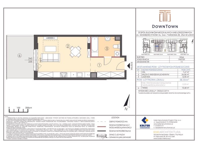 Mieszkanie w inwestycji DownTown, symbol D24A_11 » nportal.pl