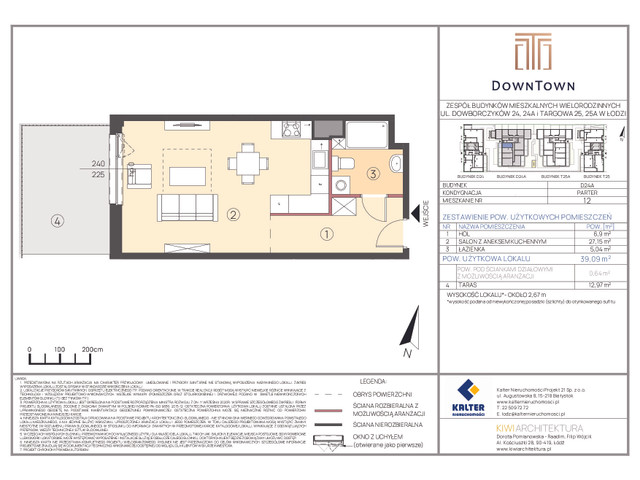 Mieszkanie w inwestycji DownTown, symbol D24A_12 » nportal.pl