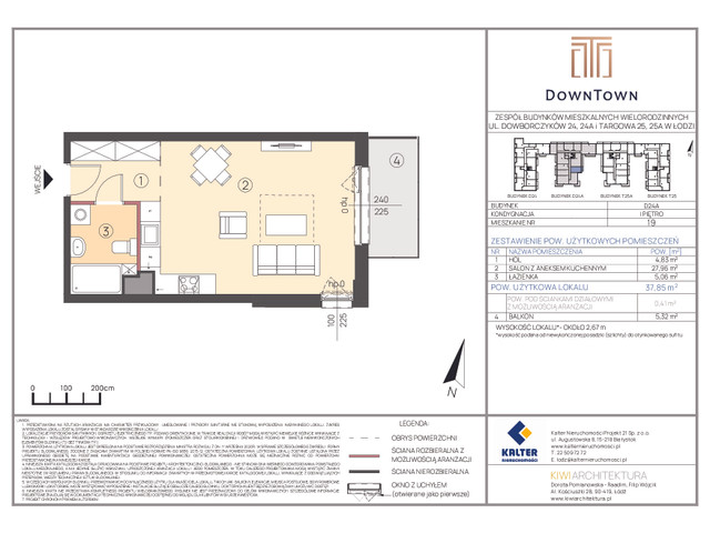 Mieszkanie w inwestycji DownTown, symbol D24A_19 » nportal.pl