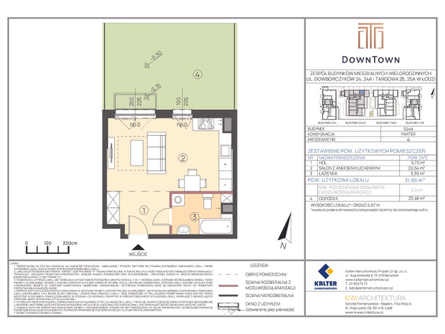 Mieszkanie w inwestycji DownTown, symbol D24A_4 » nportal.pl