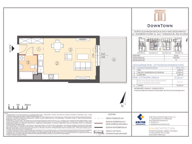 Mieszkanie w inwestycji DownTown, symbol D24A_7 » nportal.pl