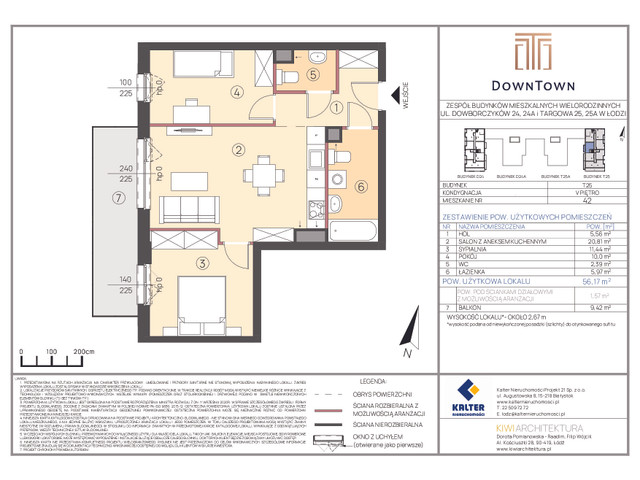 Mieszkanie w inwestycji DownTown, symbol T25_42 » nportal.pl