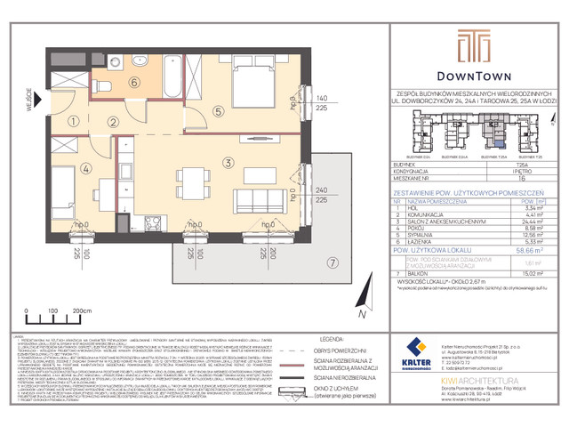 Mieszkanie w inwestycji DownTown, symbol T25A_16 » nportal.pl