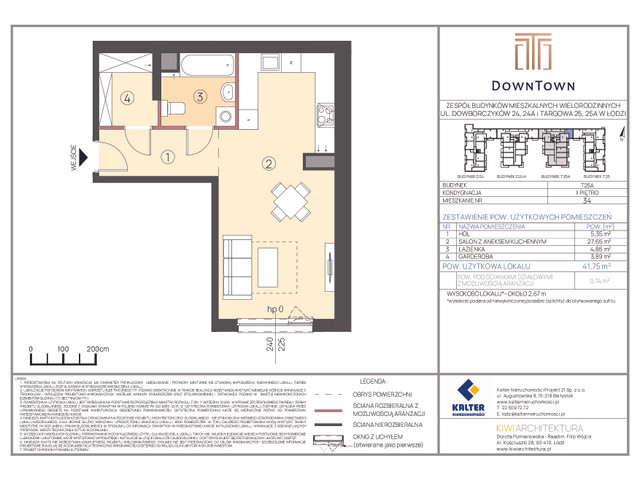 Mieszkanie w inwestycji DownTown, symbol T25A_34 » nportal.pl