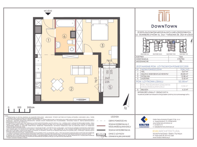 Mieszkanie w inwestycji DownTown, symbol T25A_35 » nportal.pl