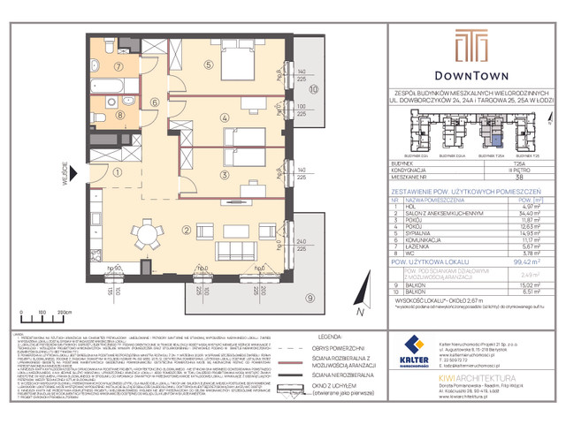 Mieszkanie w inwestycji DownTown, symbol T25A_38 » nportal.pl