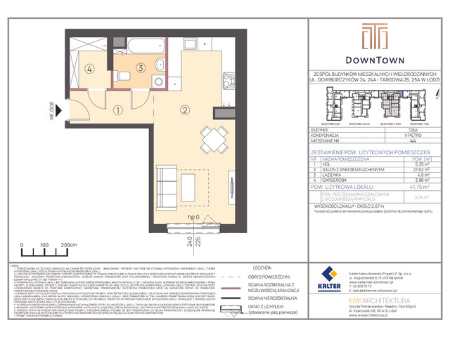 Mieszkanie w inwestycji DownTown, symbol T25A_44 » nportal.pl