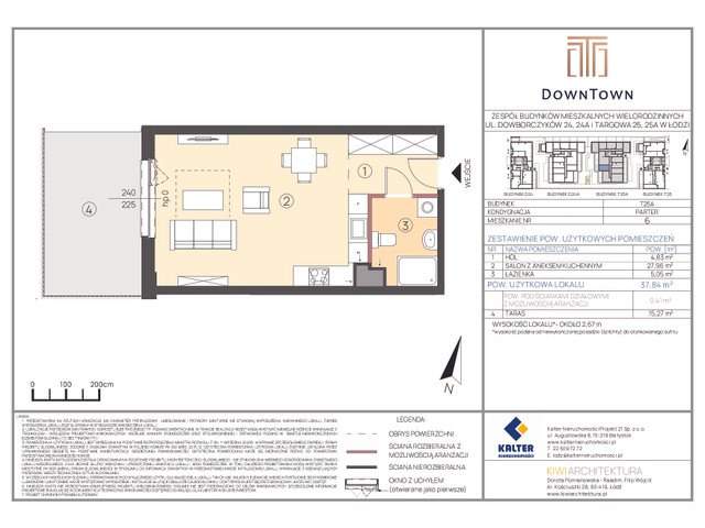 Mieszkanie w inwestycji DownTown, symbol T25A_6 » nportal.pl