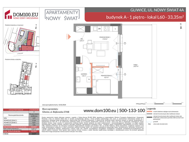 Komercyjne w inwestycji Apartamenty Nowy Świat, symbol L60 » nportal.pl