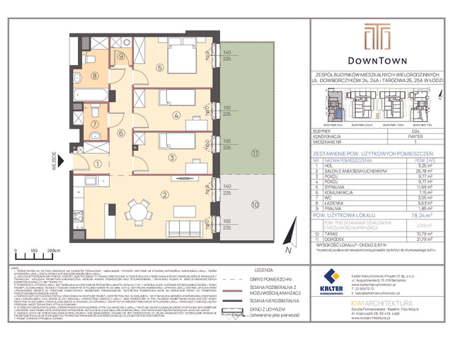 Mieszkanie w inwestycji DownTown, symbol D24_1 » nportal.pl